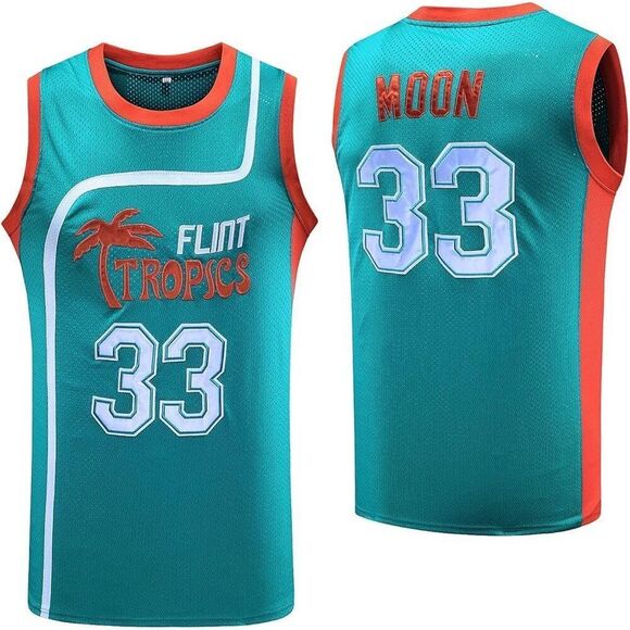 Flint Tropics Jackie Moon #33  XL Semi Pro Mens Basketball Jersey - Picture 1 of 10